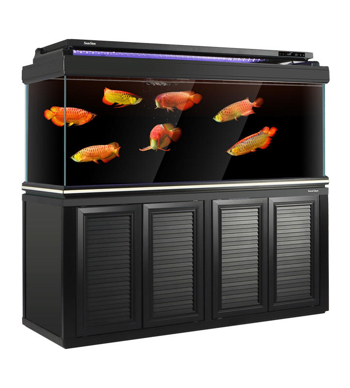 HWG Series Black aluminum bottom filter aquarium fish tank