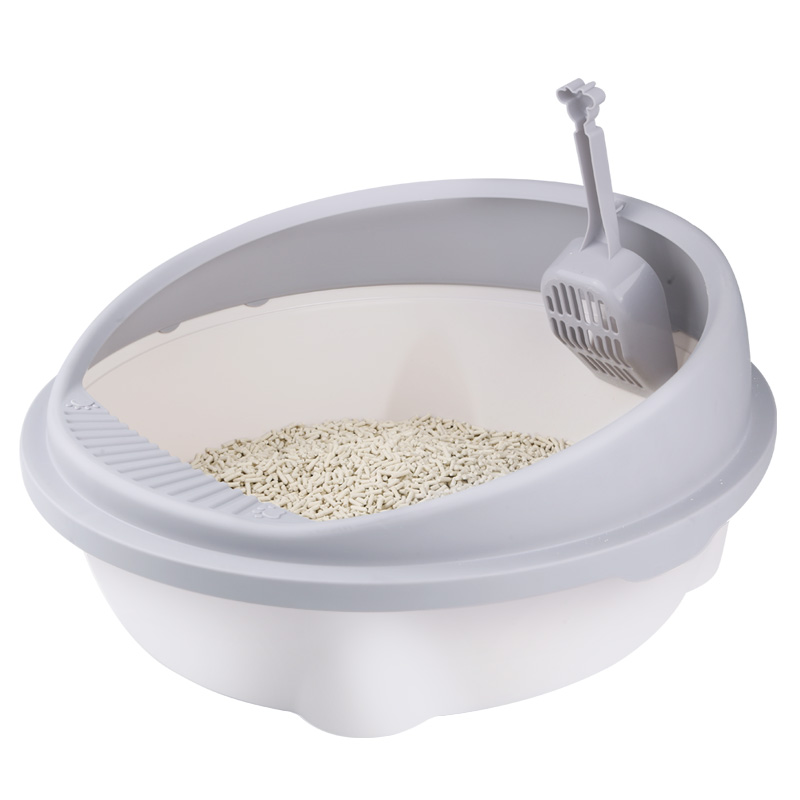 TM-101 round semi-closed cat litter basin